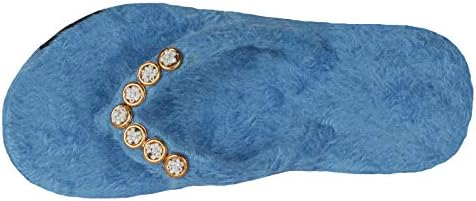 BlackCoal Womens Bedroom Home Slipper Girls Casual House Flip Flops WFFP08 (3 UK/India) Blue