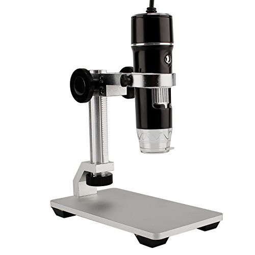 T2 USB 8 LED 1X-500X Real 2MP Digital Microscope Endoscope Magnifier Video Camera with Lifting Holder
