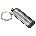 Honest Safety Stylish Luxurious Wind Proof Permanent Match Striker Cigarette Lighter with Key Chain - Silver