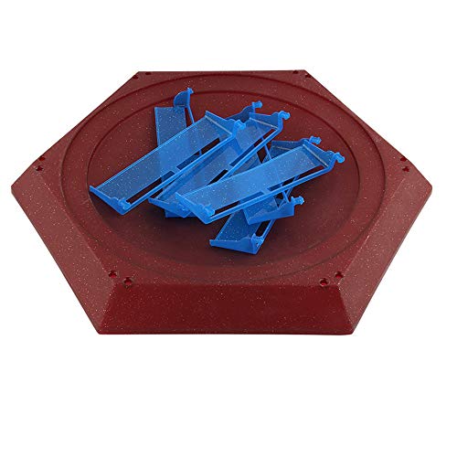 Kasien Gyro Arena Disk, Burst Gyro Arena Disk Exciting Duel Spinning Top Beyblades Launcher Stadium Top Kids Xmas Gift for Kids (Red) - Thumbnail 3