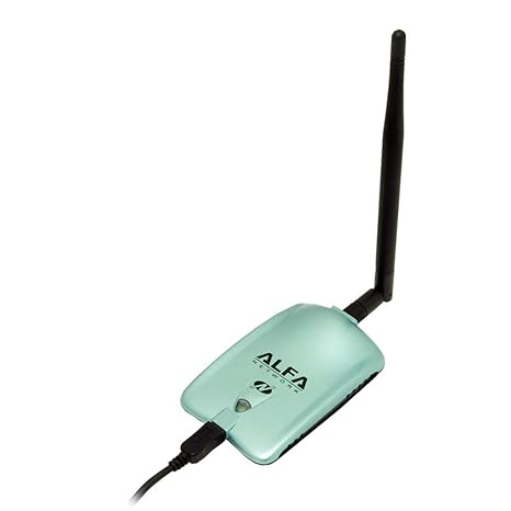 ALFA AWUS036NH 150Mbp / s 2.4GHz USB 2.0 WiFi Dongle mit abnehmbarer 5dBi Antenne