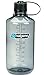 NALGENE Tritan 1-Quart Narrow Mouth BPA-Free Water Bottle (Grey, 2 Count)