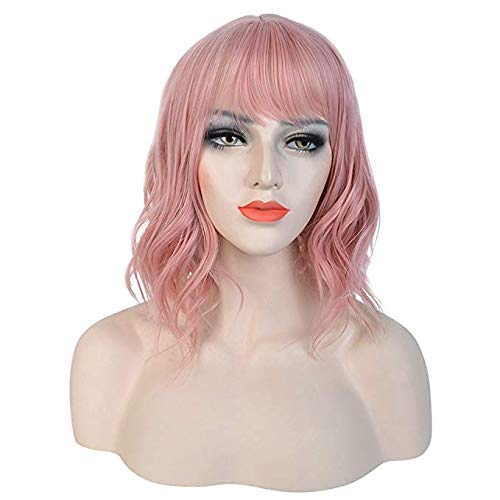 eNilecor Short Wigs for Women with Air Bangs 14\