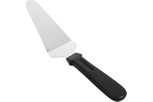 LALAFINA Stainless Steel Pizza Server with Non-Slip Heat-Resistant Handle Triangular Spatula for and Serving