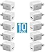 USB Wall Charger, Certified 5W / 1A USB Universal AC USB Home Travel [BUNDLE PACK] Power Wall Charger High Speed 1.0A Output for iPhone iPod Samsung Galaxy Sony HTC LG iPod Nokia (10 Pack) White