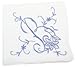 Greatlookz Extra Large Cotton Handkerchief with Monogram Embroidery