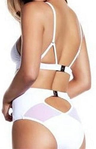 YXL Women's Solid Backless One Piece Bikini Set