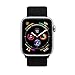 AdMaster Compatible for Apple Watch Band 42mm 44mm, Soft Nylon Sport Loop Replacement Wristband Compatible iWatch Apple Watch Series 4/3/2/1 Dark Black