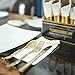 60 Pieces Disposable Gold Pre Rolled Napkin and Cutlery Set,Silver Plastic Cutlery Set,Gold Heavy Weight Plastic Silverware, 20 Forks, 20 Spoons and 20 Knives in Rolled Napkins for Catering Events, Parties, BPA Free