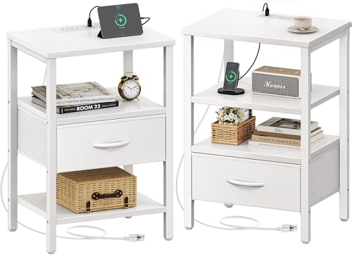 SUPERJARE Nightstand Charging Station USB-C Port