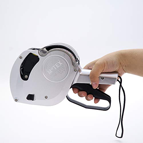 MoTEX MX-5500NEW Single Line Price Labeler, Pricemarker, Pricing Gun - One Line, 8 Digits, Label Size 22X12 (Silver)