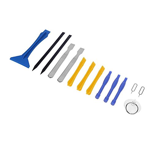 8 Types Set of Tool Mobile Phone Repair Kit Cell Phone Maintenance Suction Cup Screwdriver Set Screen Disassembly Opening Tool Red, Silver Tone