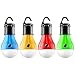 FLY2SKY Tent Lamp Portable LED Tent Light 4 Packs Hurricane Emergency Lights Camping Light Bulbs Camping Tent Lantern Bulb Camping Equipment for Camping Hiking Backpacking Fishing, Battery Powered