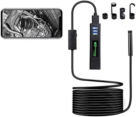 Endoscope Wifi Inspection, Auto Focus 1200P HD Wireless Camera, IP68 Waterproof Semi-Rigid Borescope Snake Camera for Android And Ios Smartphone, Tablet