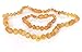 Baltic Amber Bracelet for Teething Baby Raw Honey. 100% Natural Amber Baroque Style Round Beads 5.5 Inches Long. Expandable (Optional) With The Matching Necklace