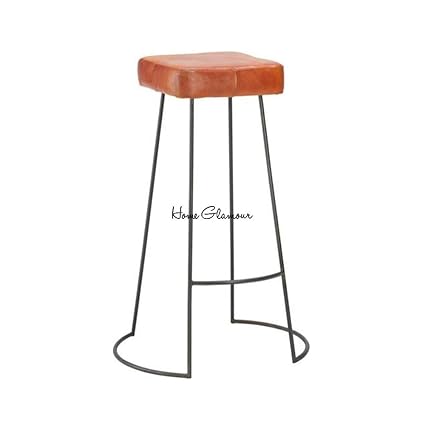Home Glamour Bar Stool (Brown and Black)