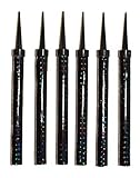 Pack of 6 Black Wrapping Sparkling Candles/Bottle Service/Birthday/Wedding/Sweet 16 / Party Candle (Pack of 6, Black)