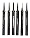 Pack of 6 Black Wrapping Sparkling Candles/Bottle Service/Birthday/Wedding/Sweet 16 / Party Candle (Pack of 6, Black)