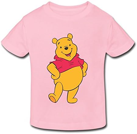 Custom O-neck Vintage Winnie The Pooh Vector Kids Toddler T-Shirt Size 5-6 Toddler Pink