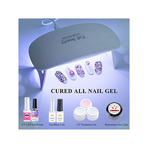 Nail Dryer, UV LED Lamp for Gel Nails, with 2 Timers 45s, 60s Settings, Foldable Professional Nail Dryer Gel Polish Light, Nail Polish Curing Gel LED Dryer