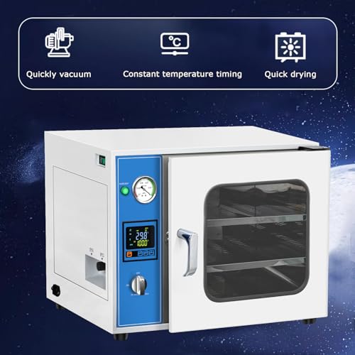 1.9 Cu Ft Digital Vacuum Drying Oven 50-200℃ Temperature Control Digital Lab photo 10