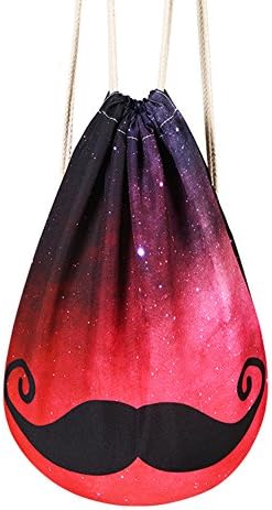 Mery Wa Unisex Stars Patterns Print Drawstring Backpack Daypacks 17x14 inches
