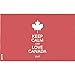 Tervis 1256239 Keep Calm and Love Canada Tumbler with Wrap and Red Lid 16oz, Clear