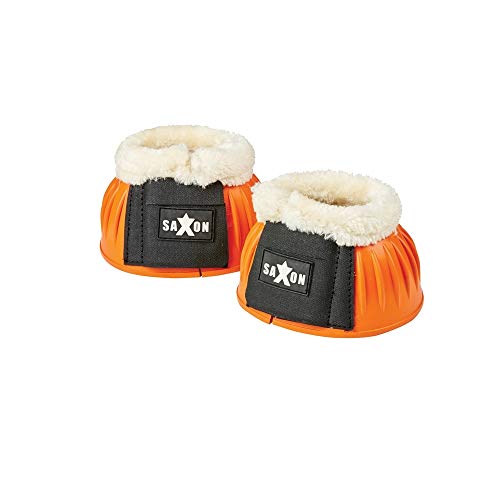 Saxon. Fleece Trim Rubber Bell Boots Navy/White Full