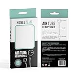 Honest EMF Air Tube Headset - Premium Radiation Free Headphones | New in-Ear Pod Style Earphone Earbuds with Microphone and Play/Pause Button | EMF Protection | Anti-Radiation | Universal