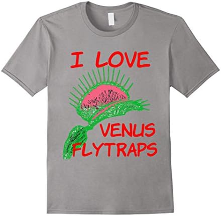 Men's I Love Venus Flytraps Dionaea Muscipula Carnivorous Plants Medium Slate