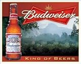 Budweiser King of Beers Tin Sign Tin Sign , 16x13