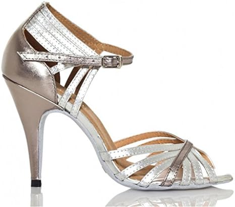 Monie Women's Standard Knot Modern Salsa Ballroom Tango Dance Shoes Stiletto High Heels