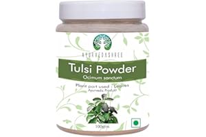 AYURVEDASHREE Tulsi Powder Holy Basil Powder 100 Gm | Ocimum Sanctum | Tulsi Leaves Powder | Tulsi Leaf | Vegan | Non GMO | Gluten Free