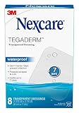 Nexcare Tegaderm Waterproof Transparent Dressing, 2-3/8 Inches X 2-3/4 Inches, 8 Count