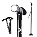 Pivit Adjustable Folding Walking Cane with LED Flashlight | 360 Degree Roller Walk Stick Feet | Premium Foam Handle & Wrist Strap | Foldable Polished Sleek Scratch-Resistant Anodized Aluminum | Black
