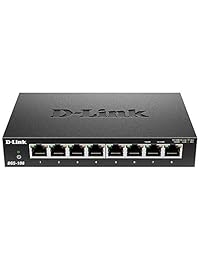 D Link, switch QOS Gigabit de 5 puertos, DGS 105 P, Negro