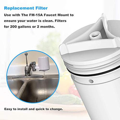 Belvita Fm 15ra Faucet Water Filter Replacement Compatible With