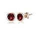 Rose Gold Flashed Sterling Silver 5mm Bezel-set Martini Stud Earrings created with European Crystals