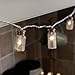 Dailyart 40LED String Light Starry Light for Gardens, Home, Wedding, Christmas Party, Battery-Powered (White)