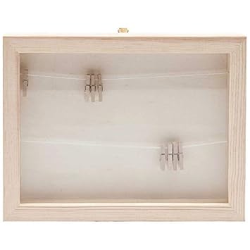 Rico 3D Holz- Objektrahmen mit Glas Schaukasten Bilderrahmen Holzrahmen …