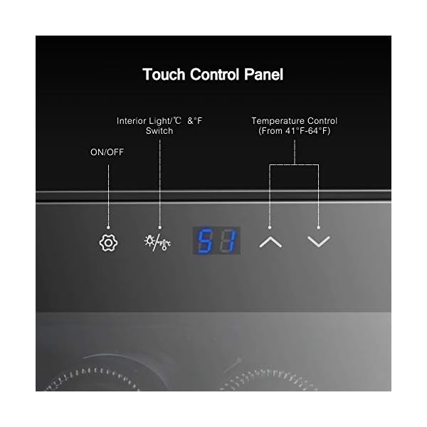 BGGME-20-Bottle-Compressor-Wine-Cooler-Freestanding-Red-and-White-Wine-Cellars-Countertop-Champagne-Chiller-with-LED-Temperature-Display-Quiet-Operation-Fridge