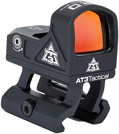 AT3 Tactical ARO Micro Red Dot Sight - Direct Mount, Low Mount, Optional Riser Mount - 3 MOA Compact Reflex Sight