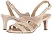 Naturalizer Womens Taimi Strappy Mid Heel Slingback Dress Sandals,Champagne Beige Satin,9 M US