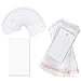 Paper & Plastic Jewelry Earrings Display Cards Rectangle White W/Self-Seal Bags - Blank for You to Customize - 100 Sets…