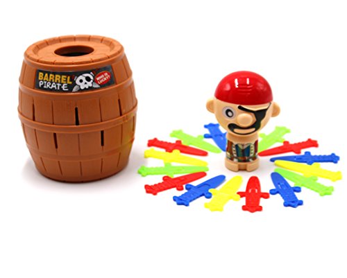 Pirate Funny Barrel Novelty Toy Bucket for Kids and Adults Lucky Stab Toys Game with Breathtaking Curious and Interesting - Great Size for Travel Party Gathering (Cool) - Thumbnail 3