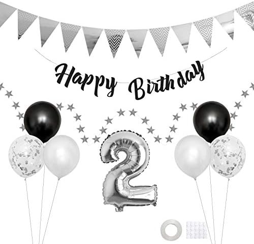 Lausatek 2歳 誕生日 バルーン 飾り付けセット ハッピーバースデー 風船 Happy Birthday ガーランド パーティー 記念日 子供 男の子 女の子 お祝い Lausatek 2歳 誕生日 バルーン 飾り付けセット ハッピーバースデー 風船 Happy Birthday ガーランド パーティー 記念日 子供 男の子 女の子 お祝い