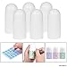 Kare & Kind Refillable Roll-On Deodorant Bottles (6-Pack) - Empty - 1 Oz (30 ml) - 20 Writable Stickers - Twist Cap - For Homemade Natural Deodorant, Sunscreen, Moisturizer, etc.