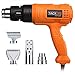 Professional Heat Gun 1500W 122℉~1022℉(50℃~550℃) - Adjustable 3 Temp/Flow-settings, Unique Cooling Mode, 4 Nozzle Attachments(Working Time Over 500 Hrs) - HGP70AC