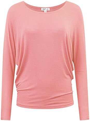 savoir faire Trendy Long Sleeve Dolman Top Dusty Rose Medium