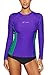ALove Women's Long Sleeve Rash Guard UPF 50+ Swim Shirt UV Athletic Tops